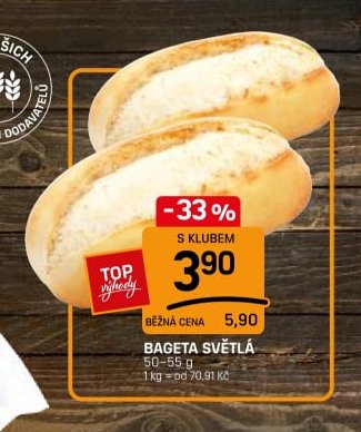 BAGETA SVĚTLÁ 50-55 g