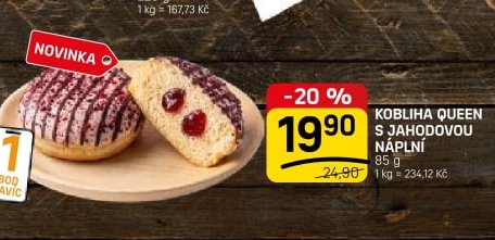 KOBLIHA QUEEN S JAHODOVOU NÁPLNÍ 85 g