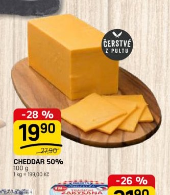 Cheddar 50%