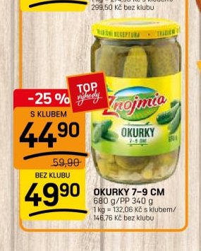 Znojmia okurky 7-9 cm