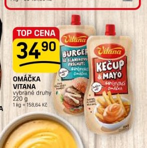 Vitana burger/kečup & mayo omáčka