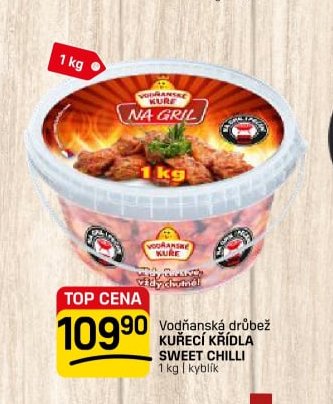 Vodňanská drůbež KUŘECÍ KŘÍDLA SWEET CHILLI 1 kg