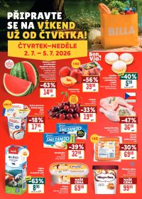 akční leták BILLA 1.7.2026-7.7.2026