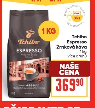 Tchibo Espresso zrnková káva