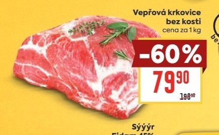 Vepřová krkovice bez kosti