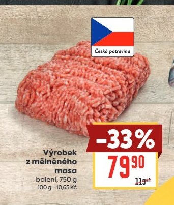 Výrobek z mělněného masa