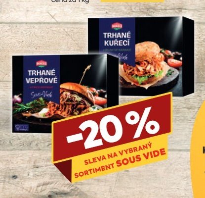 Trhané vepřové sous vide
