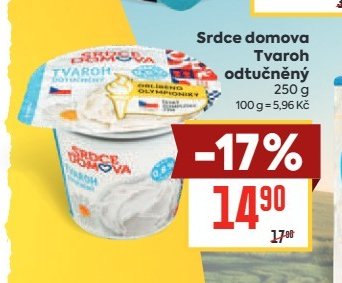 Srdce domova Tvaroh odtučněný