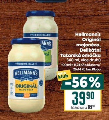 Hellmann's Originál majonéza, Tatarská omáčka