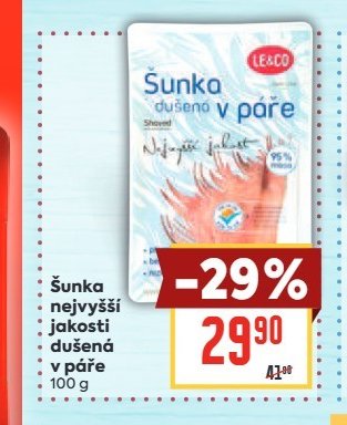 Šunka nejvyšší jakosti dušená v páře