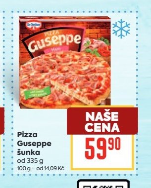 Pizza Guseppe šunka