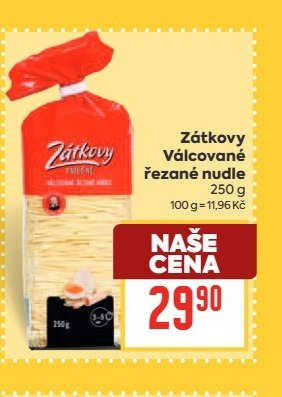Zátkovy Válcované řezané nudle