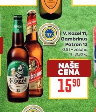 V. Kozel 11 / Gambrinus Patron 12