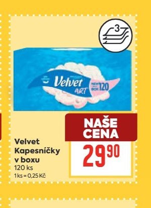 Velvet Kapesníčky v boxu