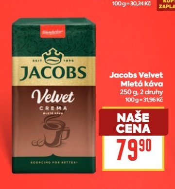 Jacobs Velvet Mletá káva