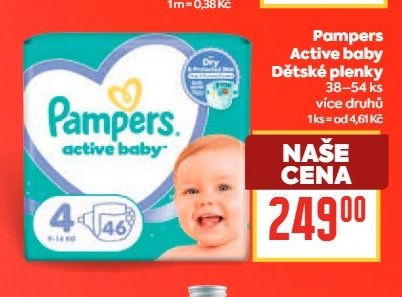 Pampers Active baby Dětské plenky
