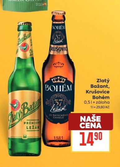 Zlatý Bažant, Krušovice, Bohém
