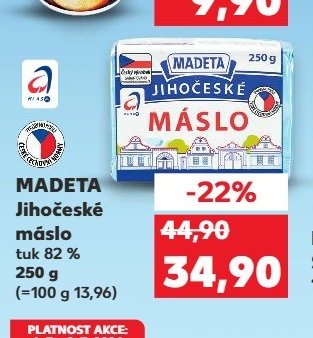 MADETA Jihočeské máslo