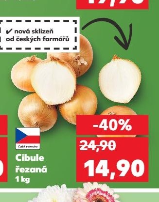 Cibule řezaná