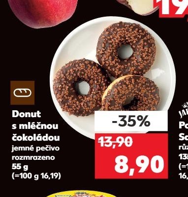 Donut s mléčnou čokoládou
