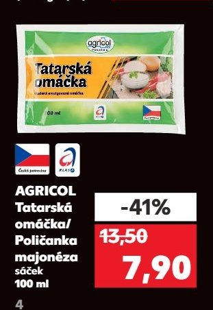 Agricol Tatarská omáčka/Polička majonéza