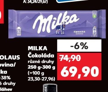 MILKA Čokoláda