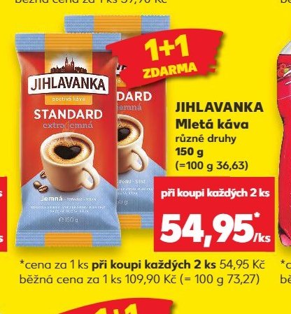 Jihlavanka Mletá káva