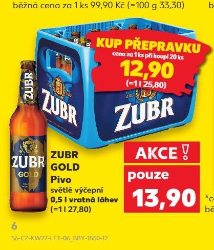 Zubr Gold Pivo