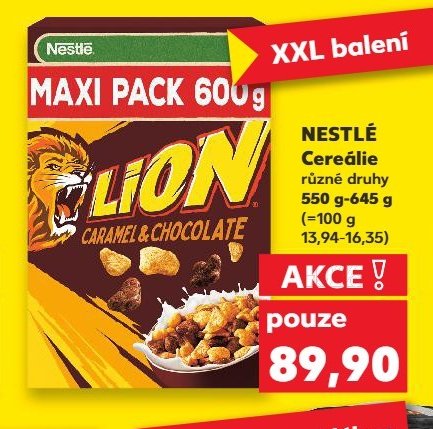 NESTLÉ Cereálie různé druhy