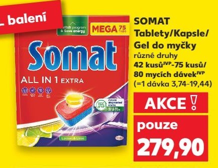 SOMAT Tablety/Kapsle/Gel do myčky