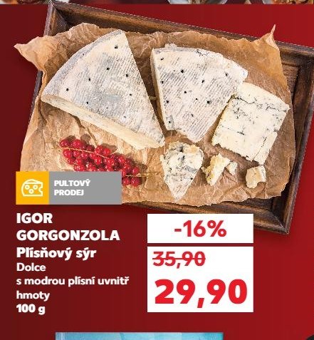 Igor Gorgonzola Plísňový sýr Dolce 100 g