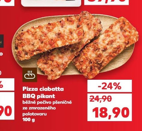 Pizza ciabatta BBQ pikant 100 g