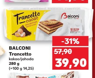 BALCONI Trancetto kakao/jahoda 280 g