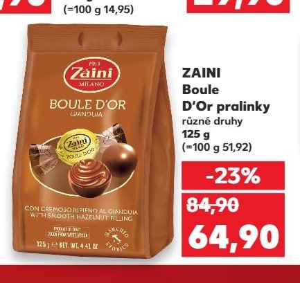 ZAINI Boule D'Or pralinky 125 g