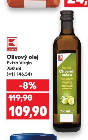 K-Classic Olivový olej Extra Virgin 750 ml
