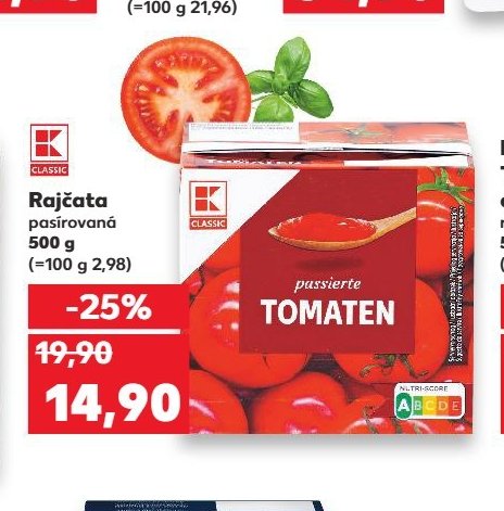 K-Classic Rajčata pasírovaná 500 g