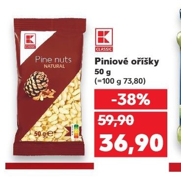 K-Classic Piniové oříšky 50 g