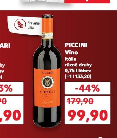 PICCINI Víno různé druhy 0,75 l