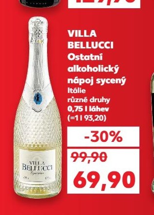 VILLA BELLUCCI Ostatní alkoholický nápoj sycený 0,75 l