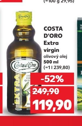 Costa d'Oro Extra virgin olivový olej