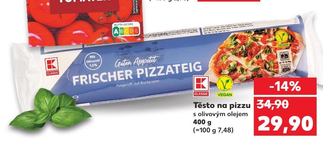 Těsto na pizzu s olivovým olejem 400 g