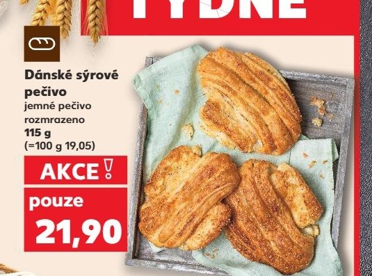 Dánské sýrové pečivo