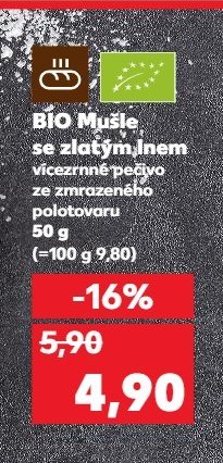 BIO Mušle se zlatým lnem