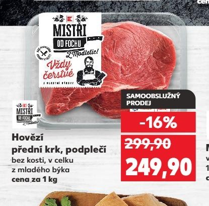 Hovězí přední krk, podlečí