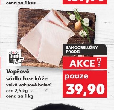 Vepřové sádlo bez kůže