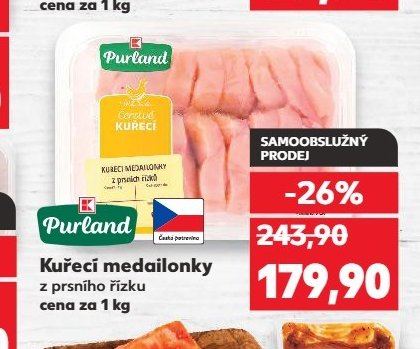Purland Kuřecí medailonky z prsního řízku