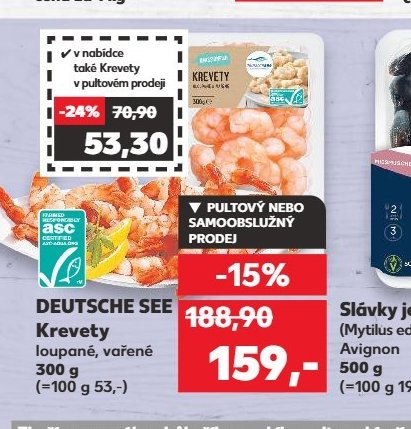 DEUTSCHE SEE Krevety loupané, vařené