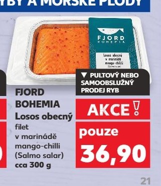 FJORD BOHEMIA Losos obecný filet v marinádě mango-chilli