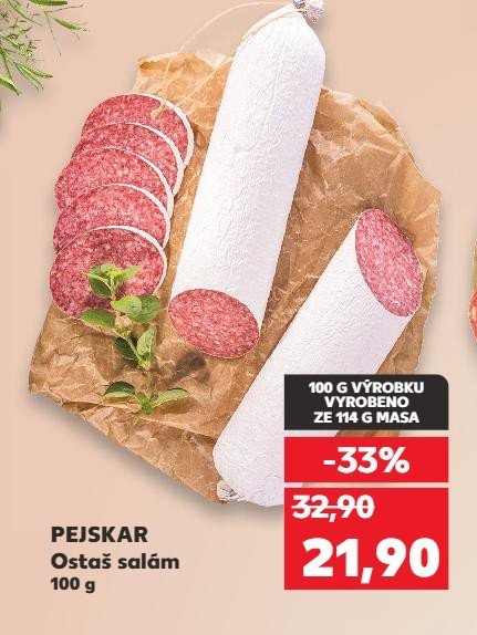 PEJSKAR Ostaš salám 100 g