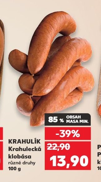 KRAHULÍK Krahulecká klobása různé druhy 100 g